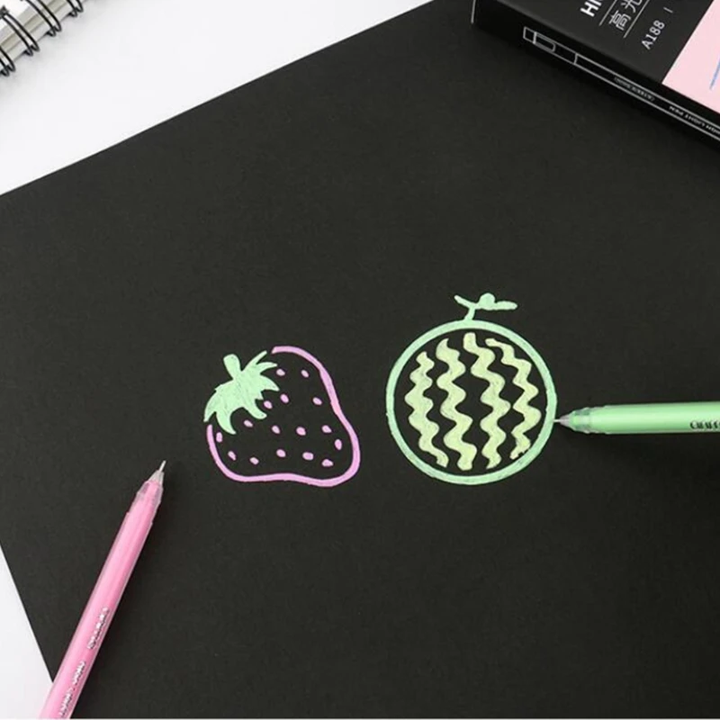 Новинка 2021 12 цветов ручки-хайлайтеры флуоресцентная гелевая ручка 0 5 мм стержни