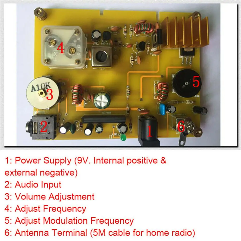 

Aseembled Ready to use Micro-Power Medium Wave Transmitter Board For Testing Crystal Radio