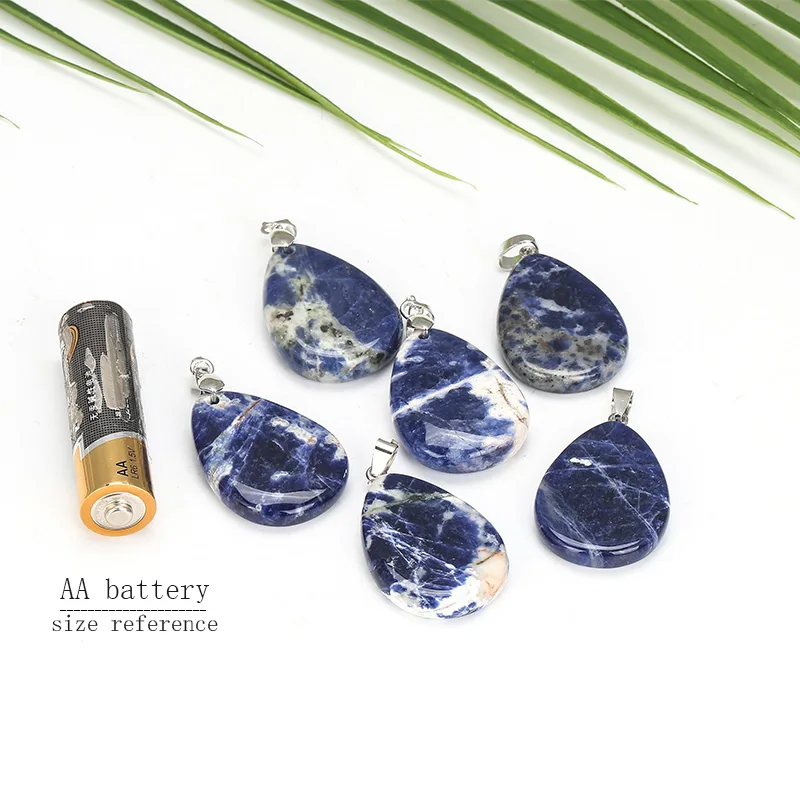 JD Smoky Quartz Tear of Angel Black Agate Water Drop кулон зеленый Howlite Ассорти модных смешанных цветов