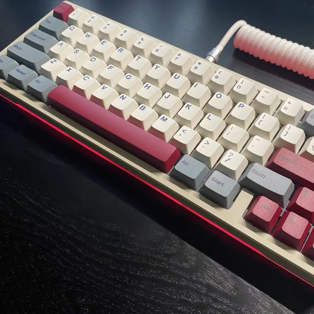 

1 Set/128keys PBT Dye Subbed Keycap For MX switch Mechanical Keyboard Key Caps Cherry Profile