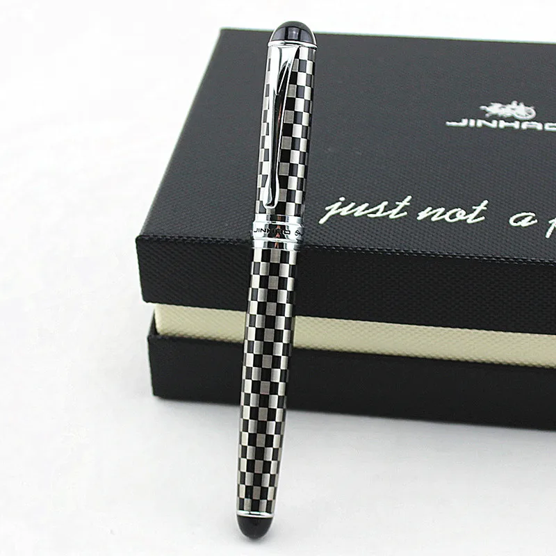 JINHAO 750 ручка деловые принадлежности для письма Серый 0,7 мм перо гелевая ручка шахматы boad шариковая ручка Роскошные чернил для письма черный Заправка