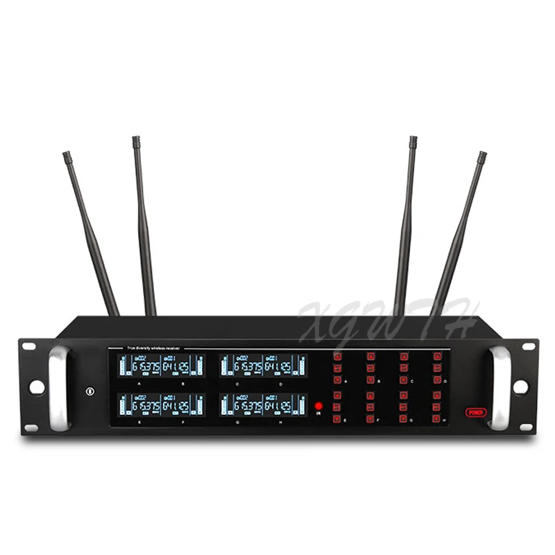 UHF Цифровой Регулируемый Частотный анти-вой 8 Ручной беспроводной микрофон система для сцена, Караоке динамический кардиоидный микрофон 800CH