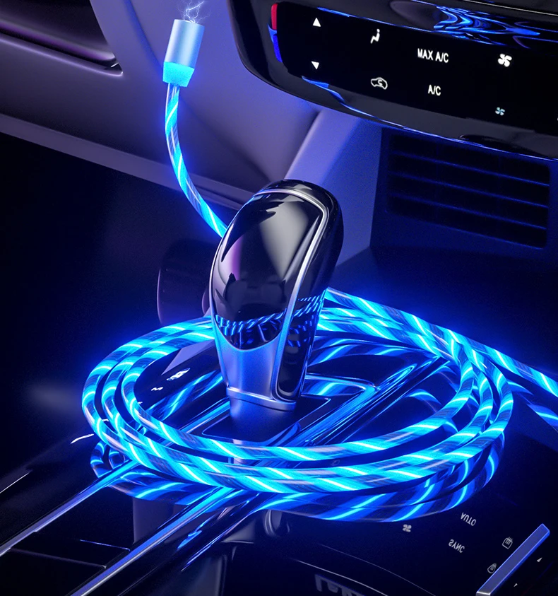 Светодиодный магнитный USB кабель для быстрой зарядки Dacia duster logan sandero stepway