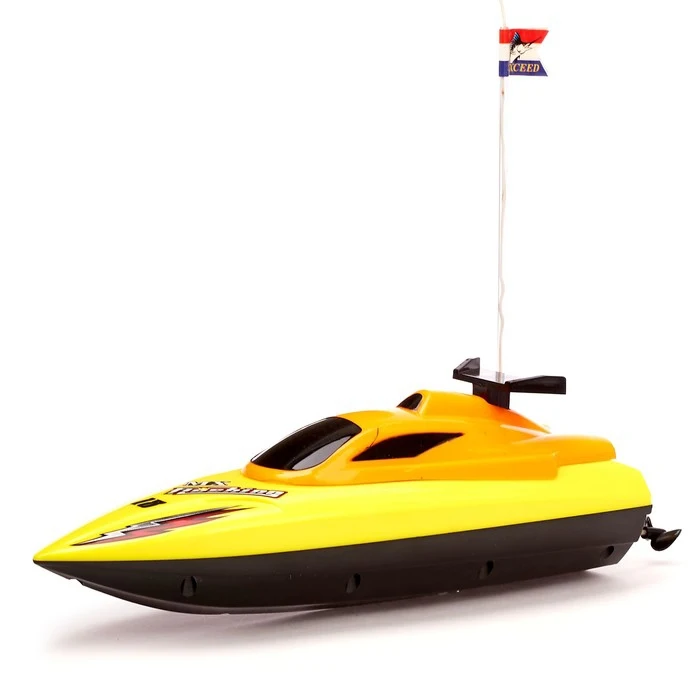 Катер радиоуправляемый Гоночный работает от батареек гоночный катер
