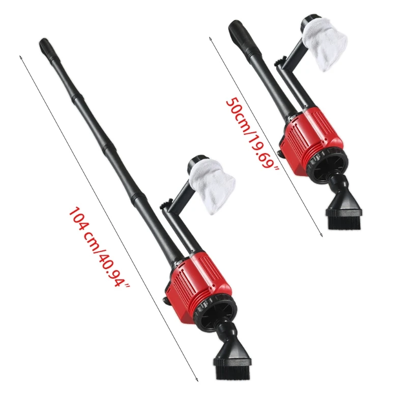 

Electric Gravel Cleaner Automatic Aquarium Cleaner with Filter Bag D7YB