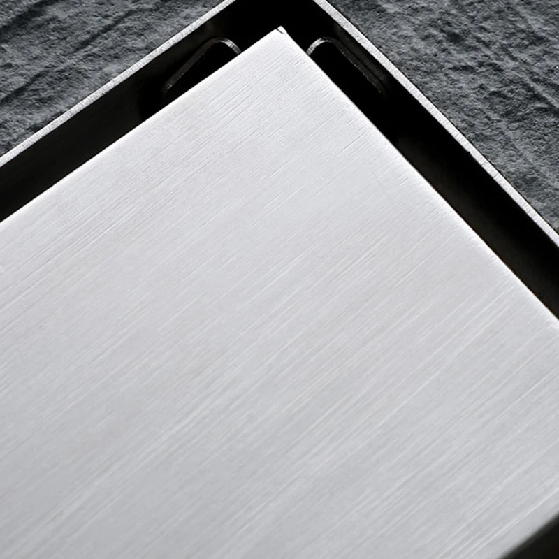 Слив для душа и вставка из матовой нержавеющей стали подходит плиточного