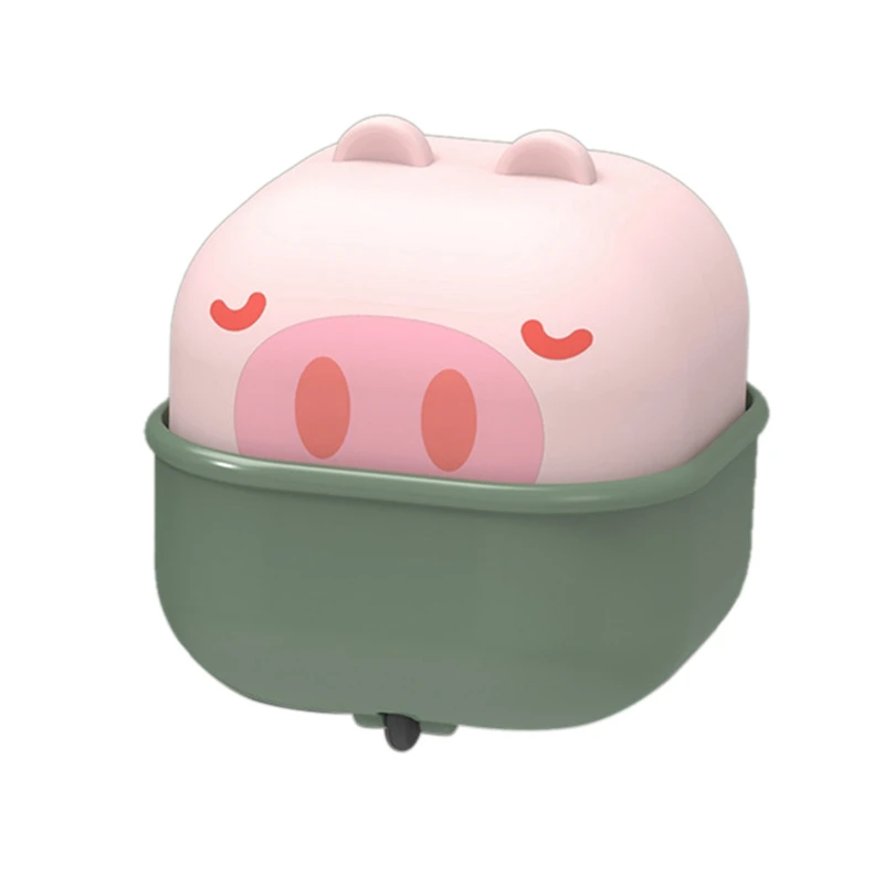 

2 Pcs Children'S Cartoon Cute Cup Pet Press Slide Toys Car Return Force Inertia Mini Inertial Vehicle Puppies & Piglets