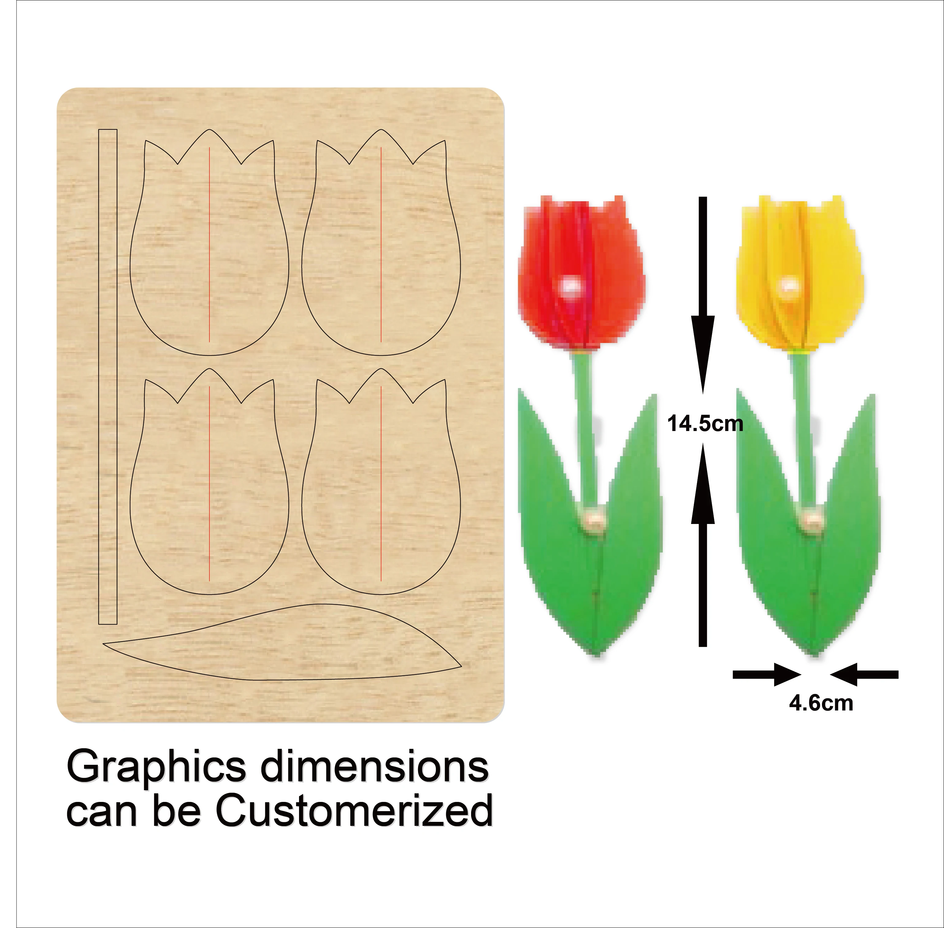 Тюльпан Цветок резки штампы 2020 новые высечки и деревянные подходит для общих