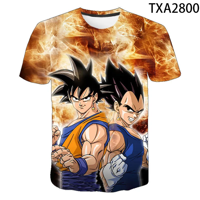 

2020 New Summer 3D Printed T Shirts Cool Men Women Children DBZ Anime Dragon Shirt Casual Short Sleeve Tops Boy Girl Kids Tee