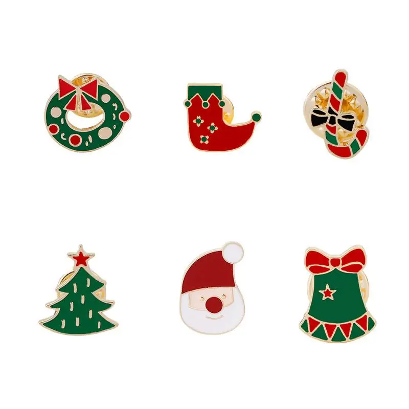 1 шт. креативная Рождественская брошь булавка носок конфеты трость