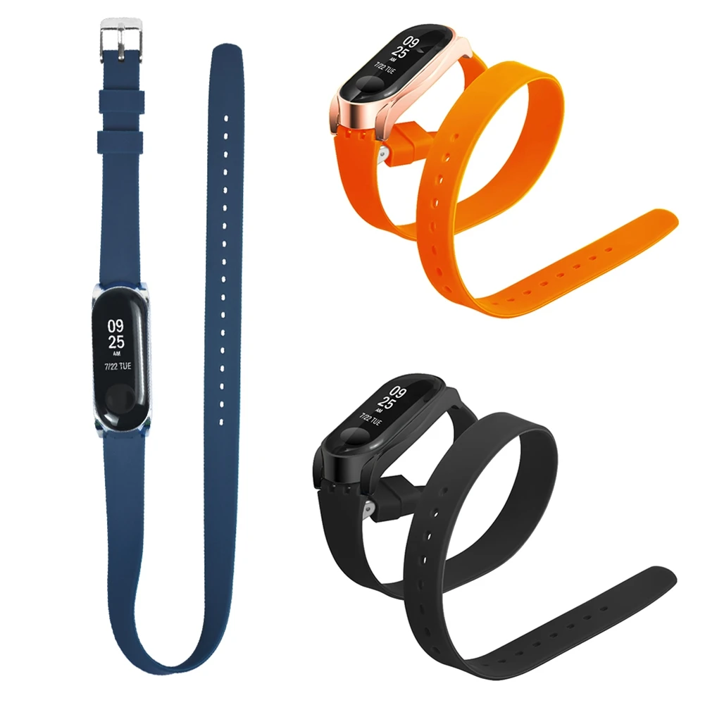 Силиконовый ремешок для mi band 4 умный браслет из нержавеющей стали, металлический браслет для Xiaomi mi Band 3 4 NFC Global Smart watch