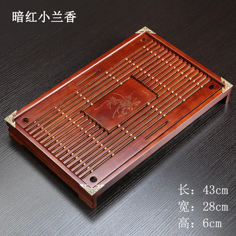 Деревянный чайный поднос высокого качества 43 см * 28 6 китайский твердый бытовая