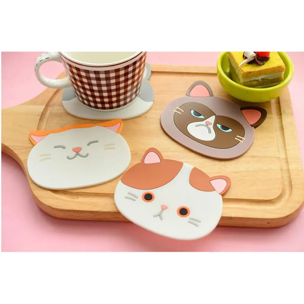 Веб-звезда кошка Милая подставка нескользящий коврик Высокое качество