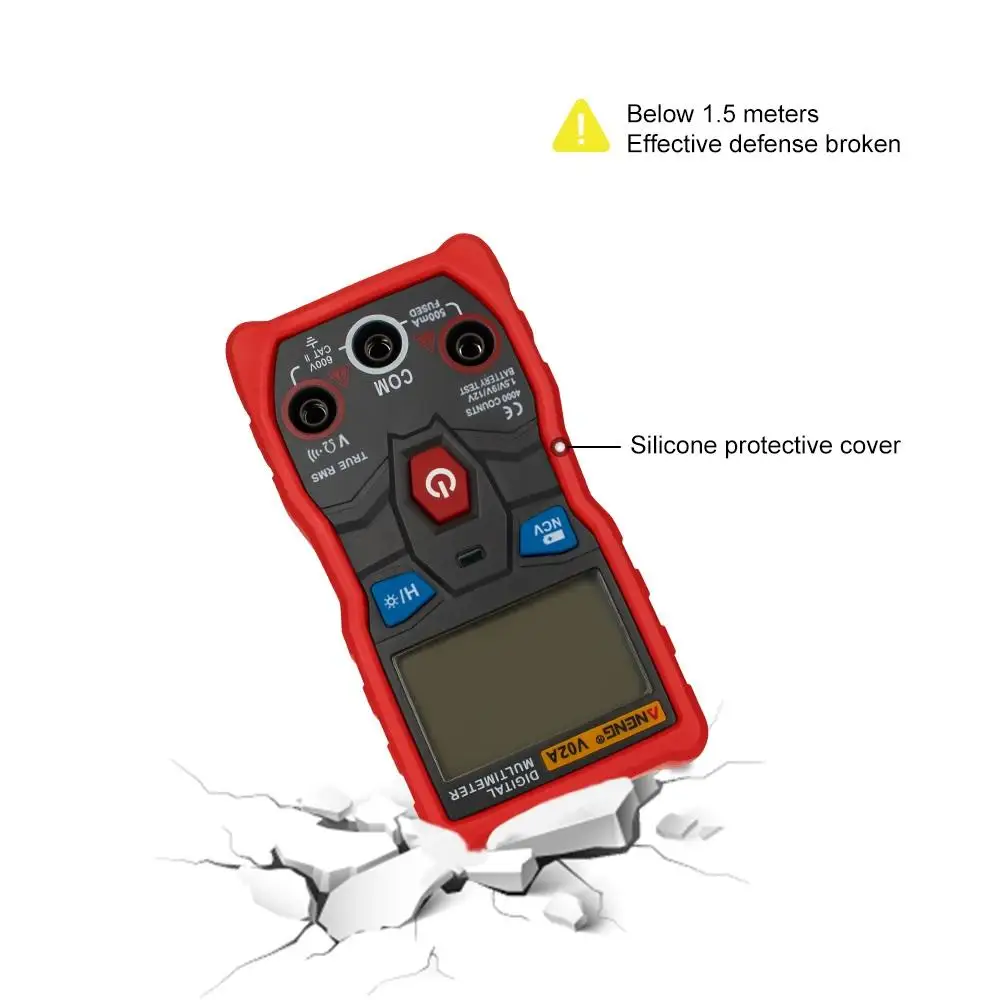 Цифровой мультиметр V02A Измерительный цифровой профессиональный конденсатор