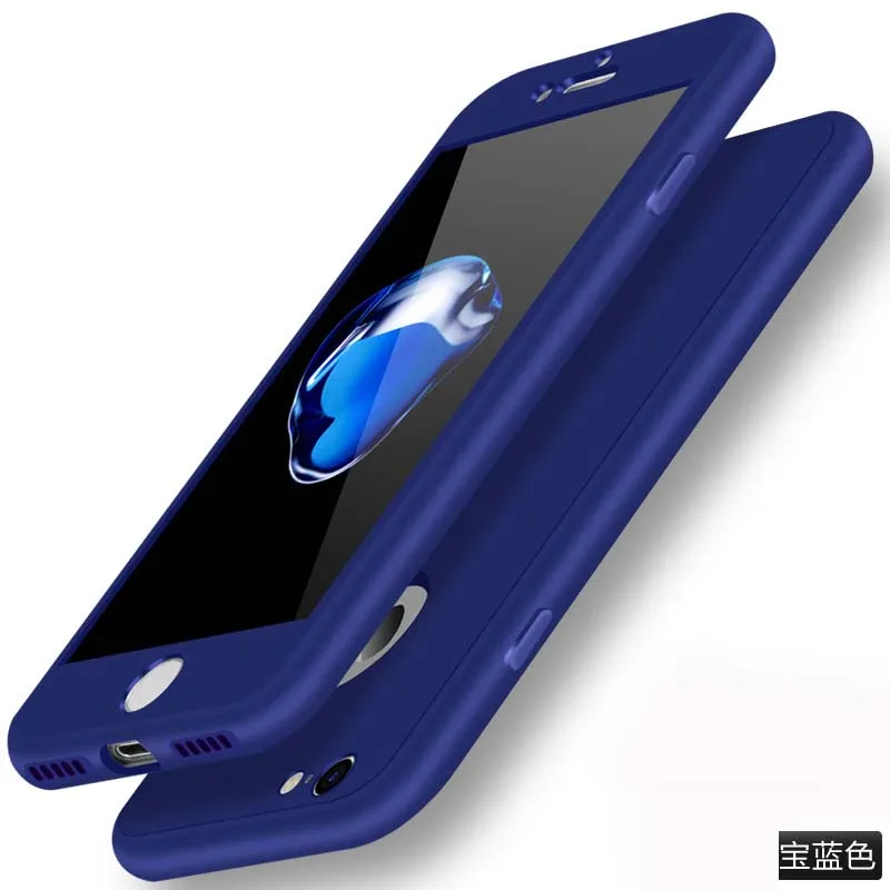 Мягкий силиконовый чехол с полным покрытием 360 для iPhone 5 5S 5SE 6 S 7 Plus защитный из ТПУ