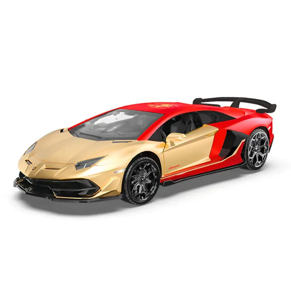 

1/32 Lamborghini Aventador SVJ Car Model Diecast Alloy Toy Super Sports Cars New Year Limited Edition Vehicle Toys For Boys Gift