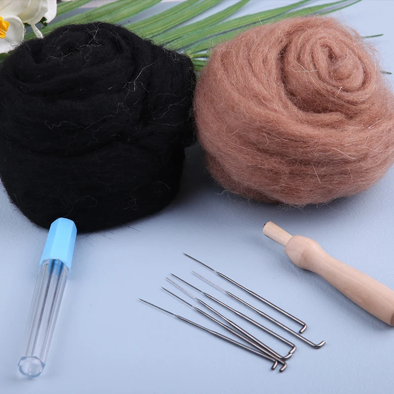 

LMDZ Mixed Felting Needles Needle Felting Wool Felting Supplies with Needle Felting Wool Felt Bottle Wool Accessories