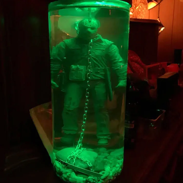 Jason Voorhees-L&aacute;mpara de agua del 13 &deg; Viernes, pieza 6, pantalla Final de Jason Lives, pel&iacute;cula de terror de Halloween, decoraci&oacute;n de recuerdo-2