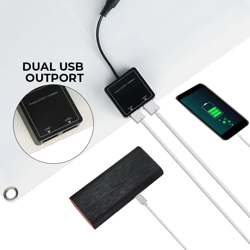 Купить Новинка 100 Вт портативная солнечная панель двойной USB портативное зарядное устройство солнечная батарея Панель внешняя батарея зарядка авт...