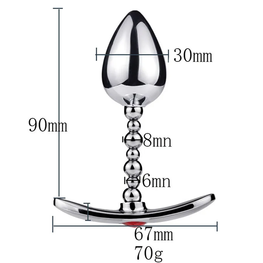 Анальная пробка из бисера Металлические анальные бусины игрушки для взрослых