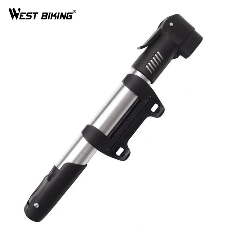 

WEST BIKING Mini Portable Bike Pump Inflator Aluminum Alloy Bicycle Tire Pump Ultralight 120 Psi High Pressure Cycling Air Pumps