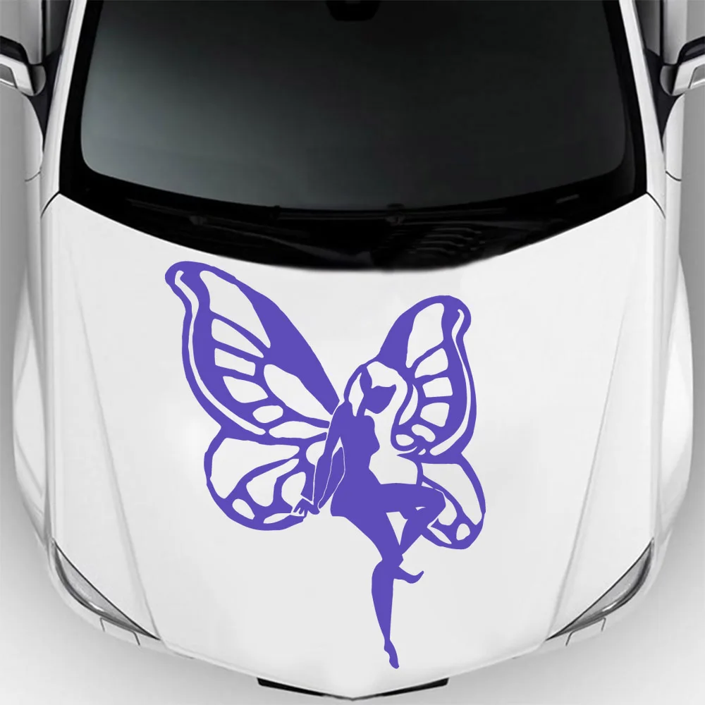 

Beauty Butterfly Fairy Car Assessoires Window Decal Vinyl Art Pattern Art Car Body Stickers Waterproof