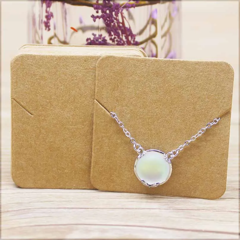 5*5 см модные ювелирные изделия дисплей ожерелье амулеты Упаковка карта 50 шт marbling