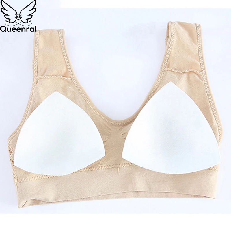 Бюстгальтер Queenral женский хлопковый бесшовный нижнее белье без косточек с