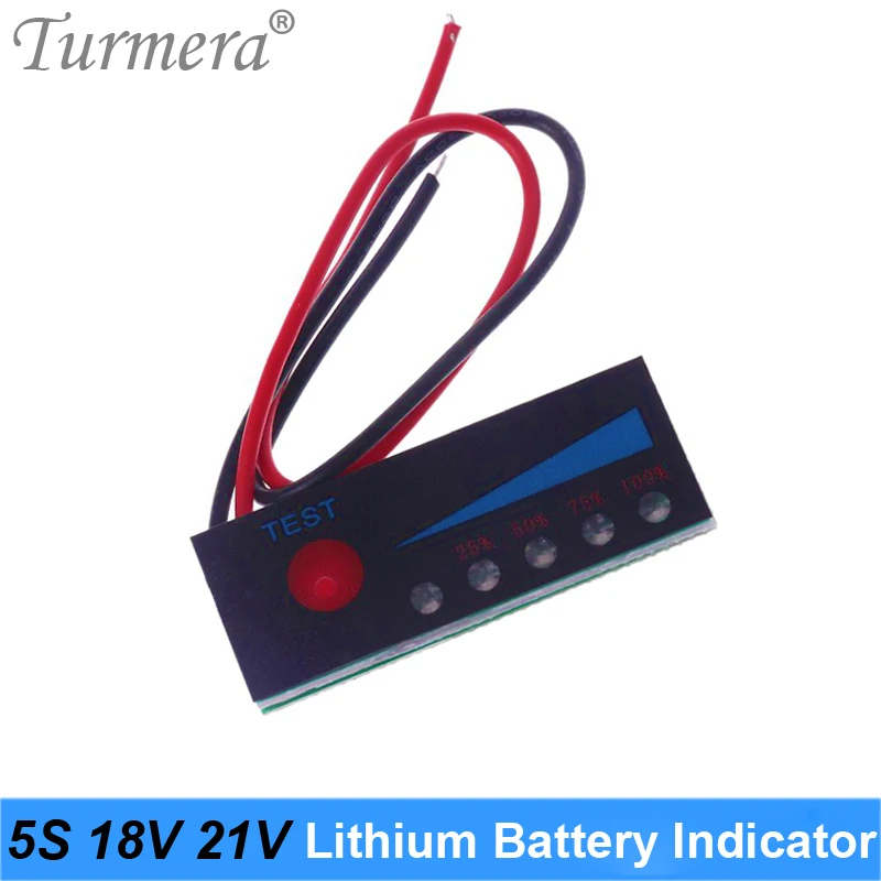 Батарея индикатор тестер 5S 18V 21V литиевая Ёмкость дисплей модуль для