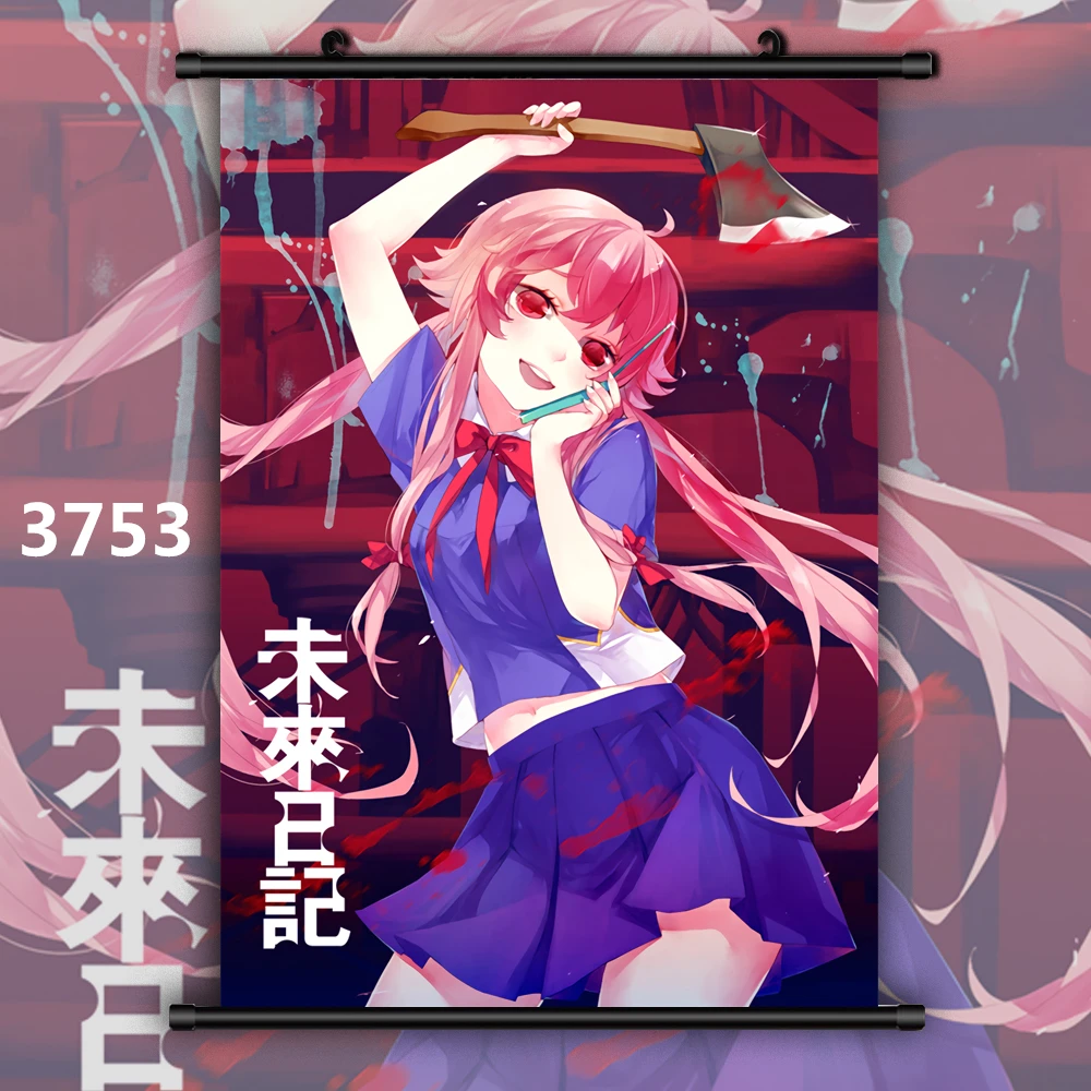 3753 Mirai Nikki дневник будущего Аниме Манга плакат в рулоне - Цвет: 3753