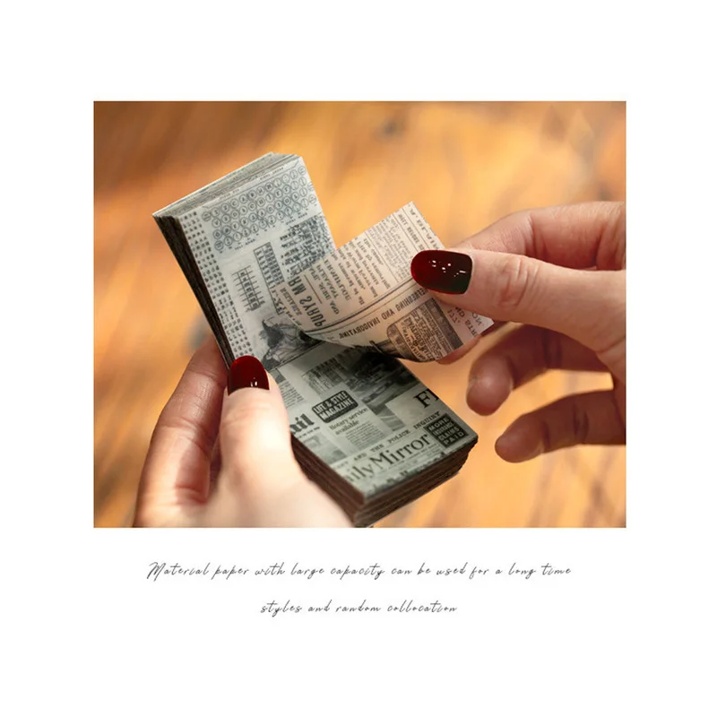 

365 Sulfuric Acid Paper Material On Cherry Blossom Series Salt-Based Retro Hand Account DIY Decorative Base 6 Types