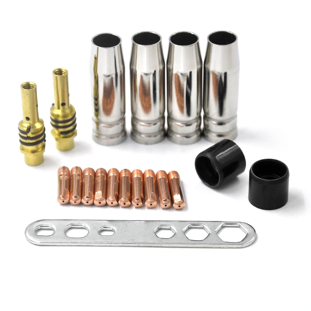 

20pcs Professional MB15AK Torch Machine Consumables Electrode MIG/MAG Welding Accessories