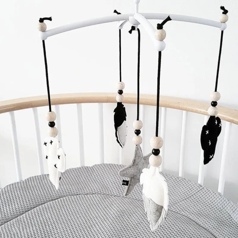 Rattle Toys Children's Room Decoration Baby Bed Sky Baby Room Decoration Accessories Rotating Hanging Toys