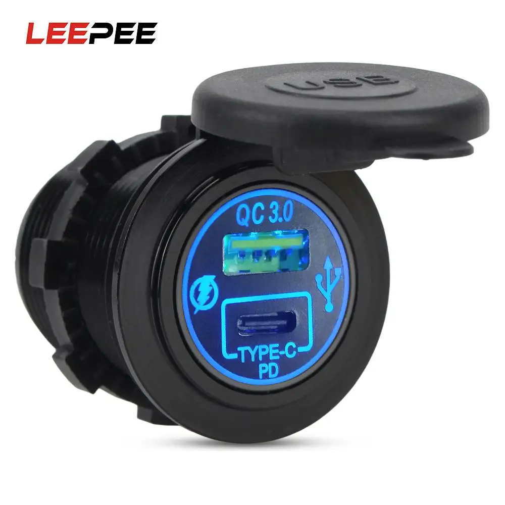 

Автомобильное зарядное устройство 5 в PD QC3.0, 40 Вт