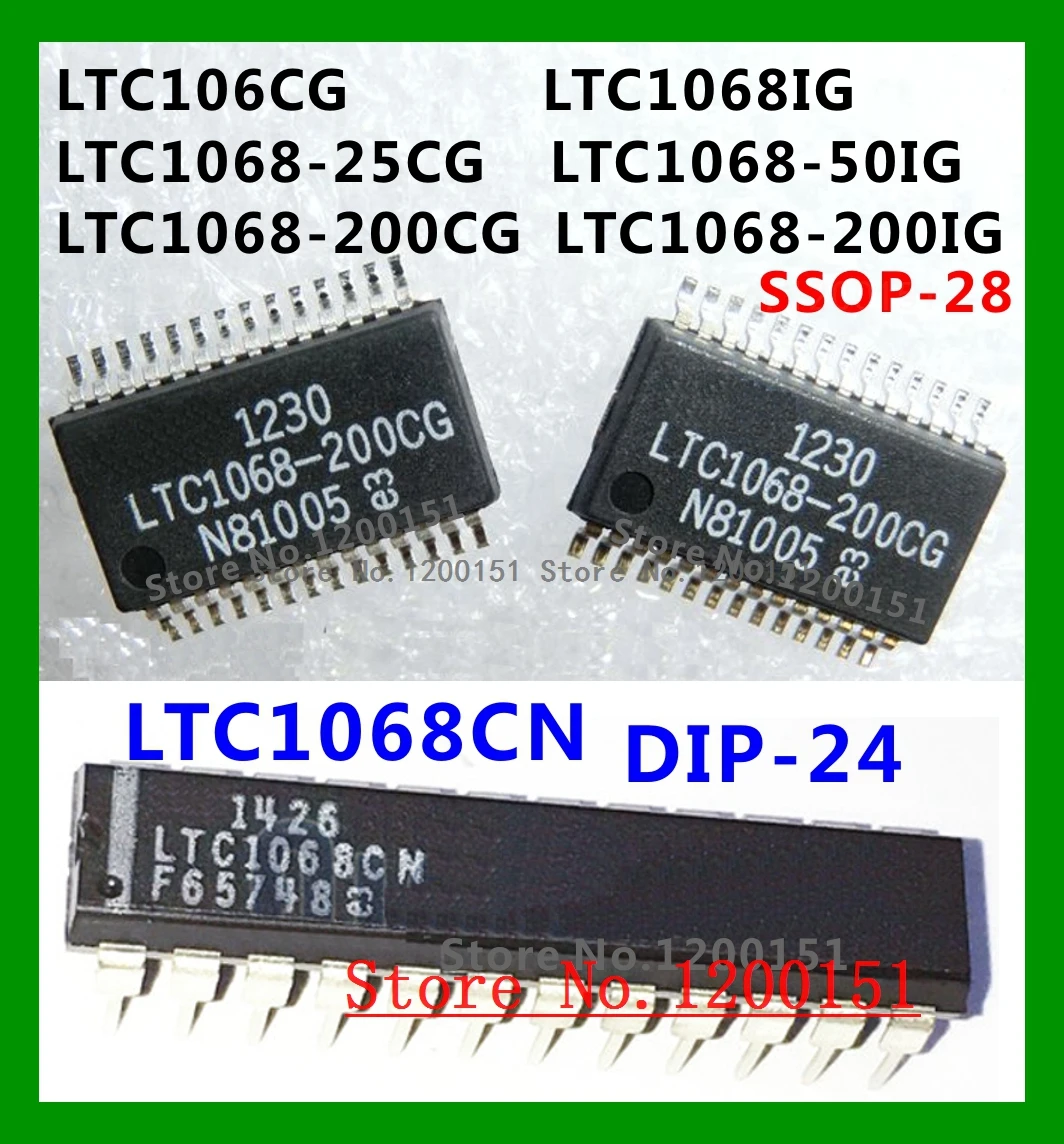 LTC1068 LTC1068CG LTC1068IG LTC1068-25CG LTC1068-50IG LTC1068-200CG LTC1068-200IG LTC1068CN DIP-24 | Электронные компоненты и