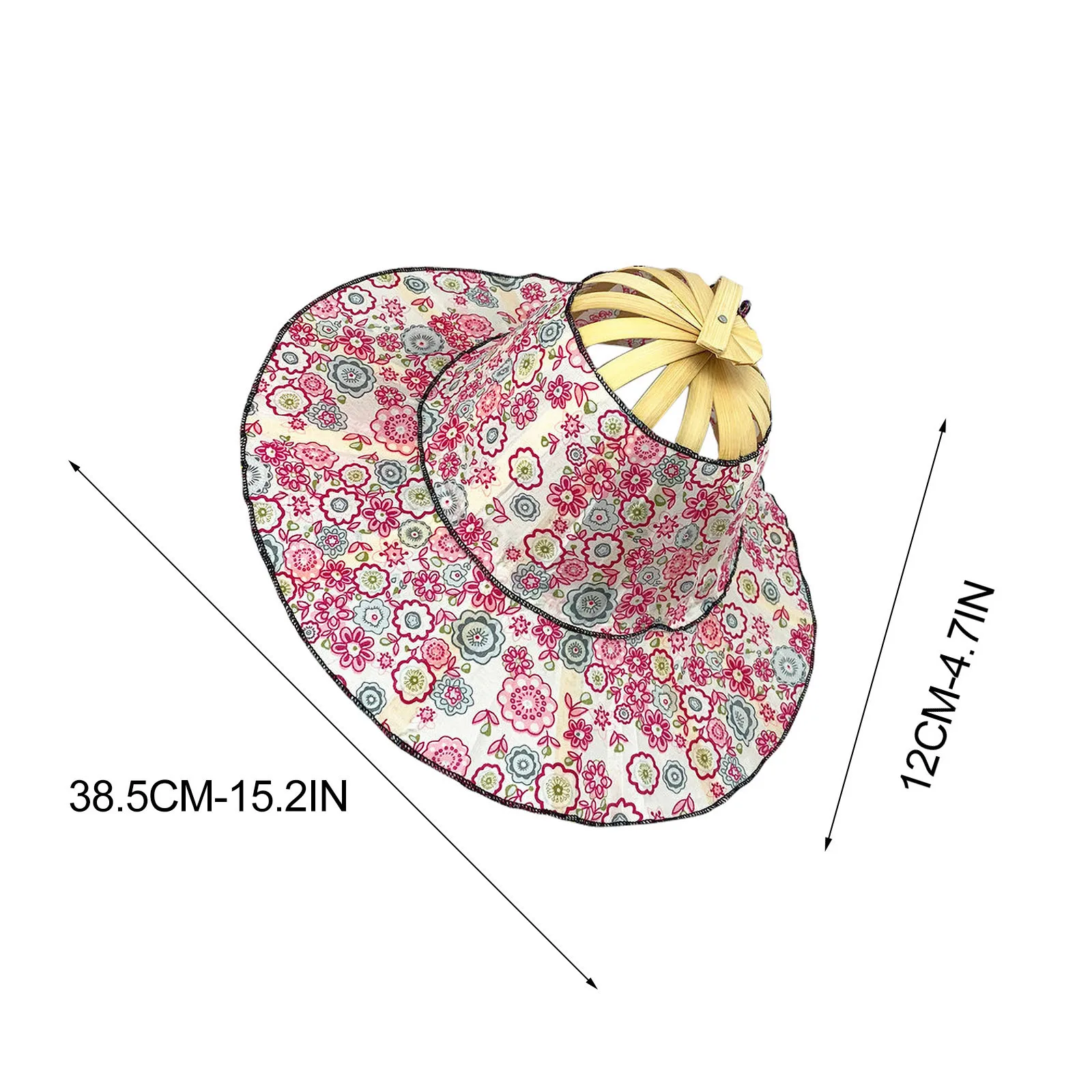 

Sun Hat Multifunctional Fashion Bamboo Fan Cap Foldable And Sun-Shading For Travel Straw Hat Summer Hat Women