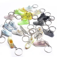 new 3d mini yeezye sneaker keychain shoes model backpack pendant for boyfriend birthday party present high quality shoes keyring