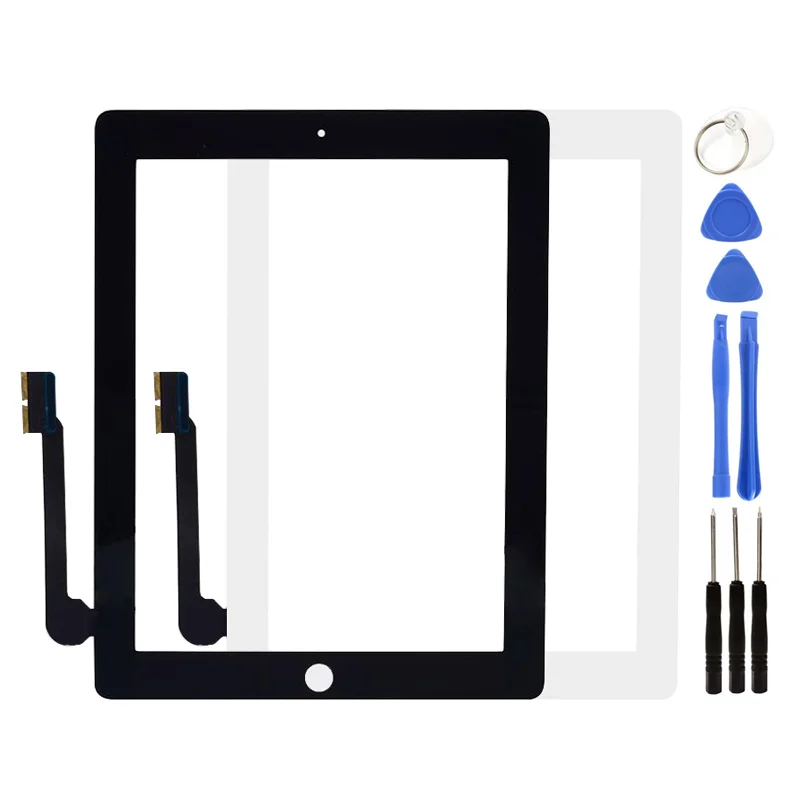 

Touch Screen For iPad 3 iPad 4 iPad3 iPad4 A1403 A1416 A1430 A1458 A1459 A1460 LCD Outer Digitizer Sensor Glass Panel Replacemen