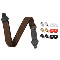 1 pcs guitar strap with 3 pick holders cotton strap 1 set guitar strap part 3 pair guitar strap anti slip strap buckle