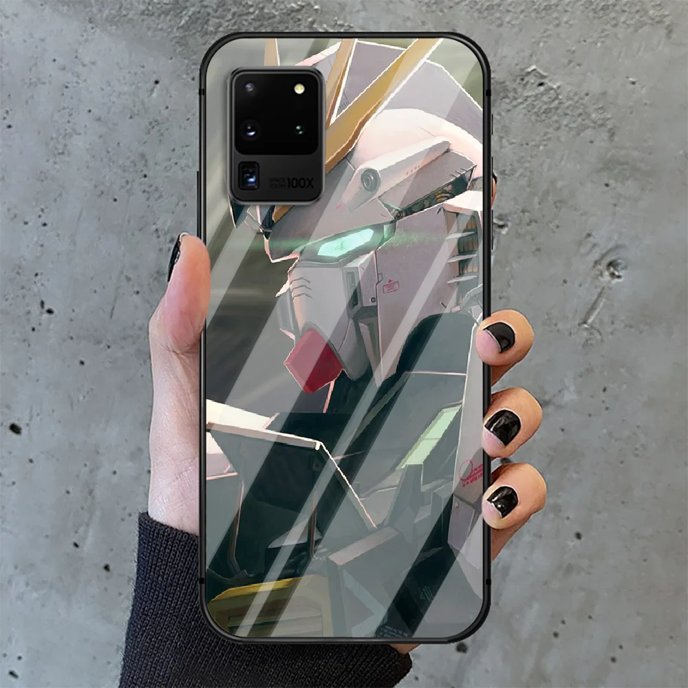 

Gundam Robot Anime Phone Tempered Glass Case Cover For Samsung Galaxy S Note 5 6 9 10 10E 20 21 FE Plus Uitra Pretty