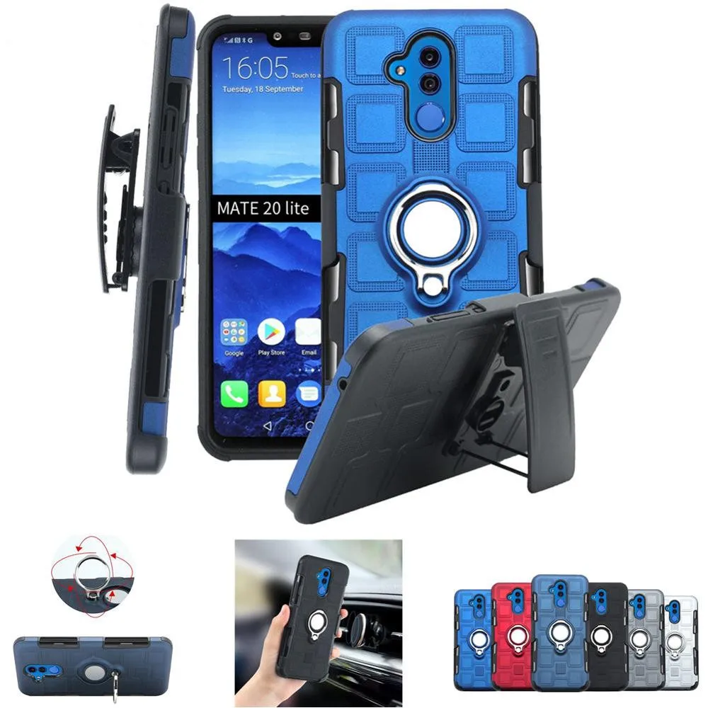 Чехол с поворотным зажимом для ремня Huawei Mate 20 Lite 10 Pro P30 P20 P Smart 2019 чехол Y5 Y6 Y7 Y9 2018