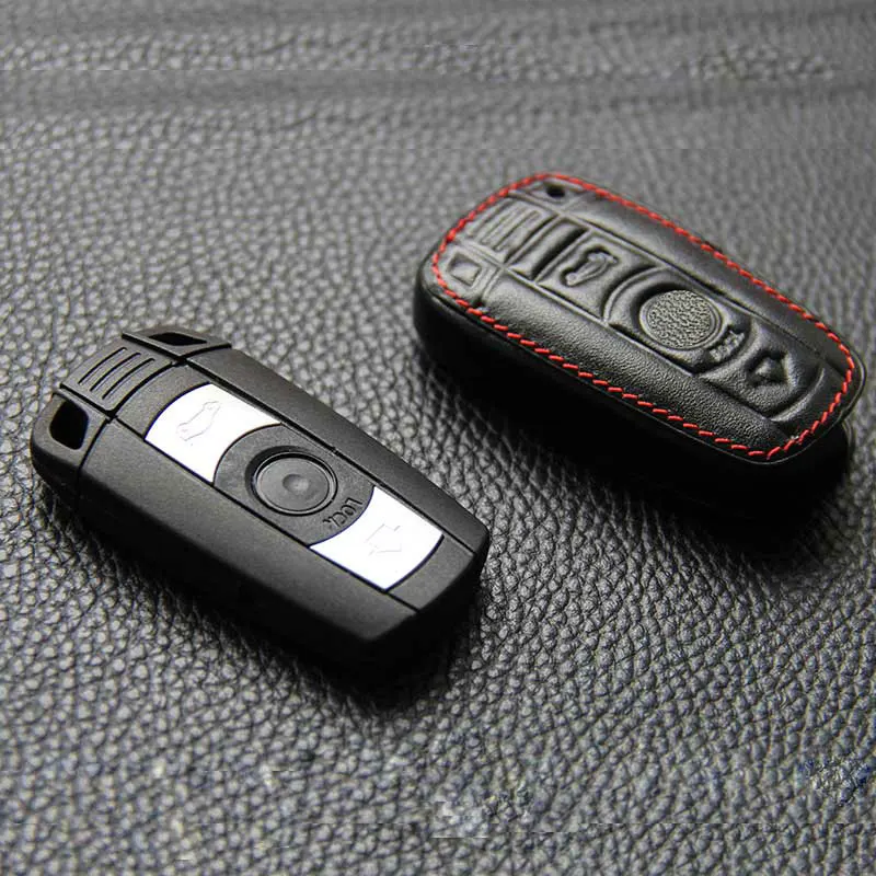 Кожаный чехол для Bmw E90 E30 E60 E34 E36 E38 E39 E46 118 220 M235 320 328 428 435 528 X1 X3 chaviro черный ключей|key