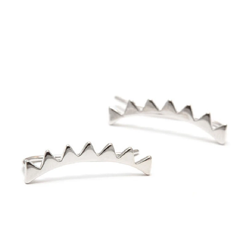 Женские и мужские серьги из серебра 925 пробы с маленькой