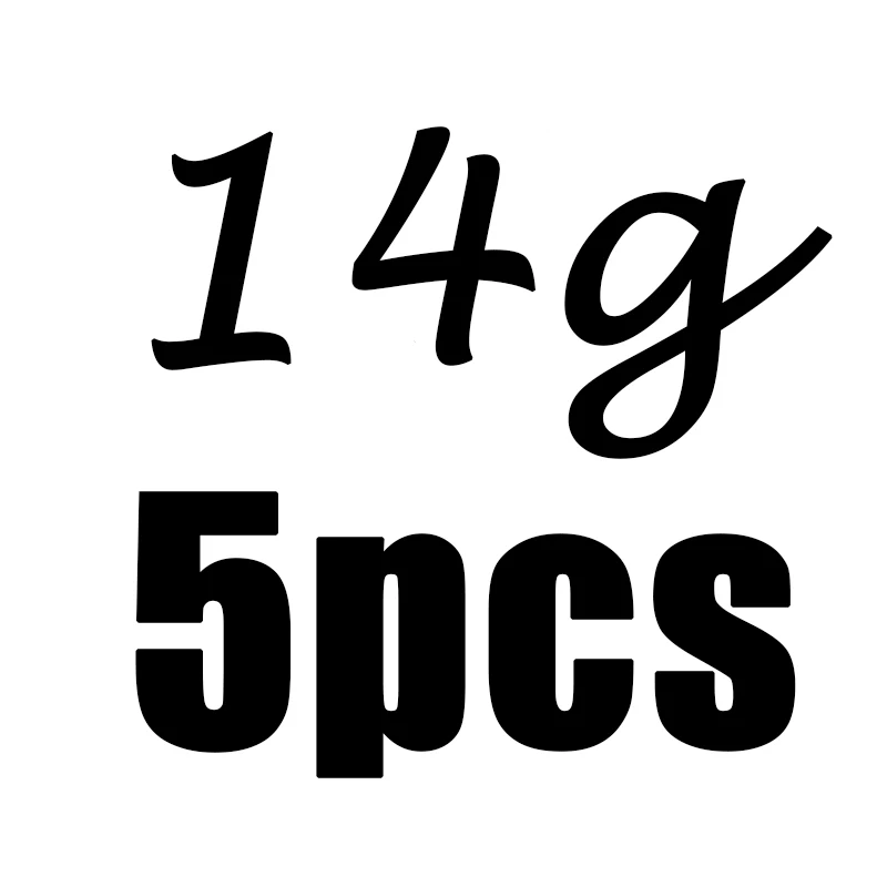 14g 4 г, 6 г, 8 г, 12 г, 14 г, 5 шт. в партии, треугольная свинцовая головка, крючок, приманка, джиг, головка для мягкой червя, рыболовные снасти, крючки - Цвет: 14g