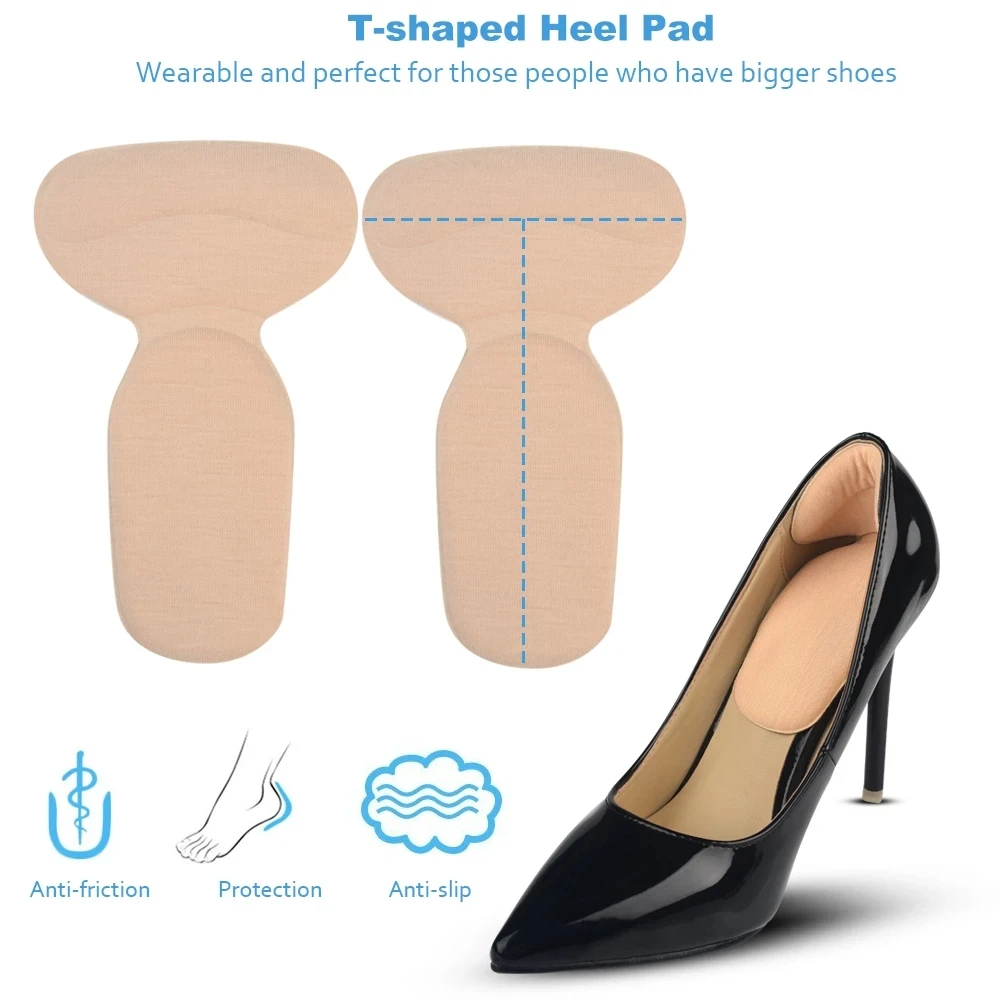 Half Insoles for Women Shoes Back Stickers High Heels Liner Insert Heel Pain Relief Protector Cushion Pads for Shoe Size Reducer