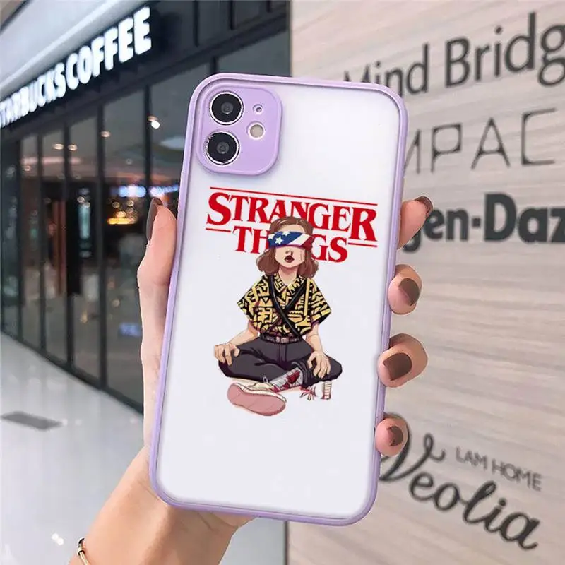

Stranger Things Christmas Lights Phone Cases matte transparent For iphone 7 8 11 12 plus mini x xs xr pro max cover