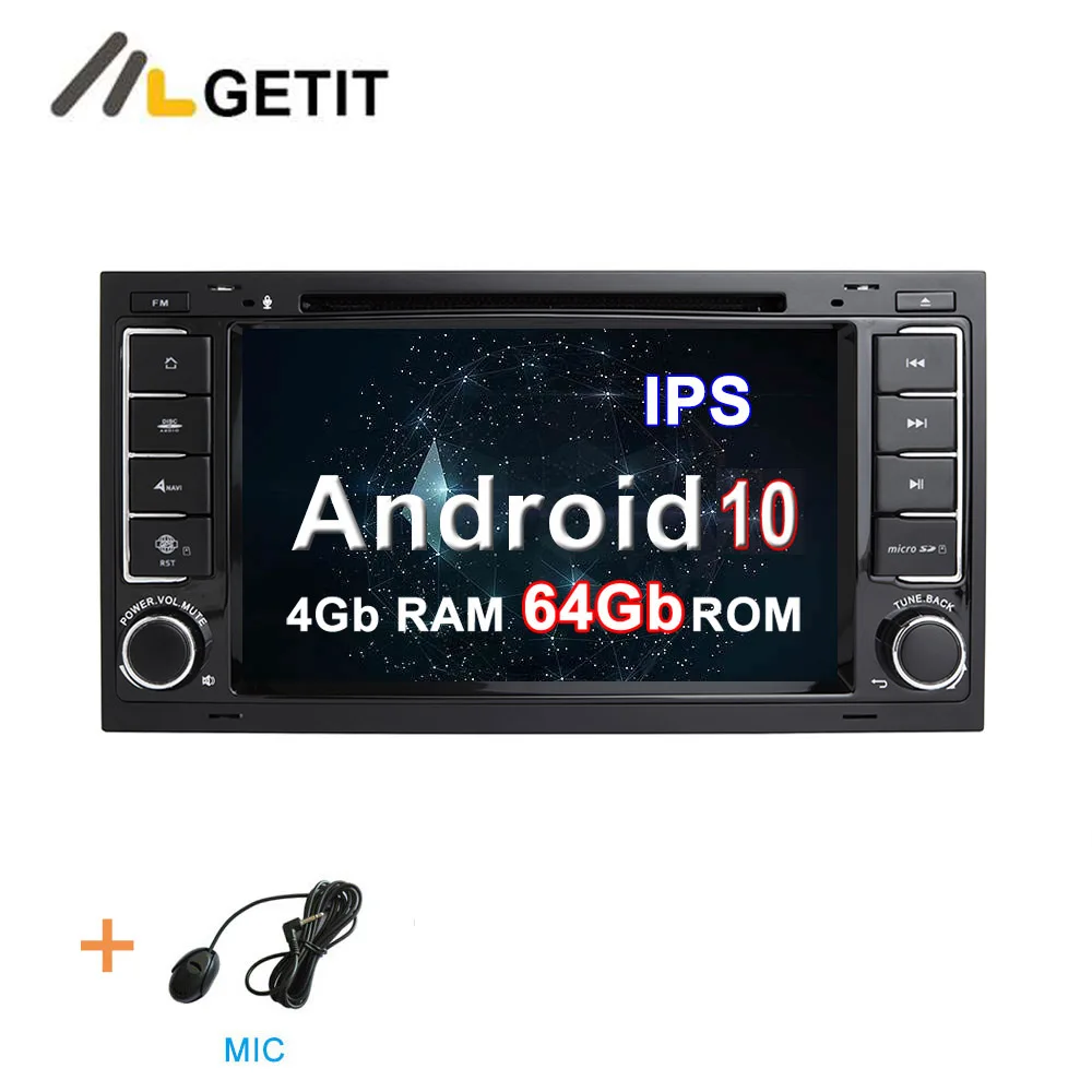 4G-ROM 64G-RAM Rom DSP ips Android 10 Автомобильный DVD стерео плеер для Volkswagen VW Touareg T5 мультиван транспортер с радио WiFi BT gps - Цвет: 4G-ROM 64G-RAM