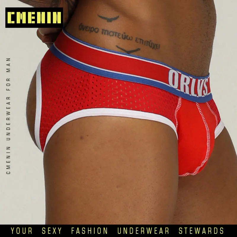 Мужское Сексуальное белье бикини трусы мужские сетчатые Masculina U Pouch Gay Blue jockstrap OR789|