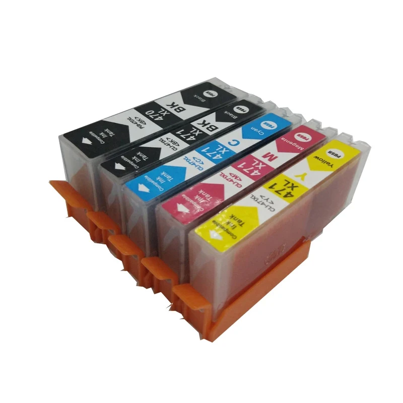 Для canon 470 471 PGI-470 CLI-471 совместимый картридж с чернилами для принтера PIXMA MG6840 MG5740 MG