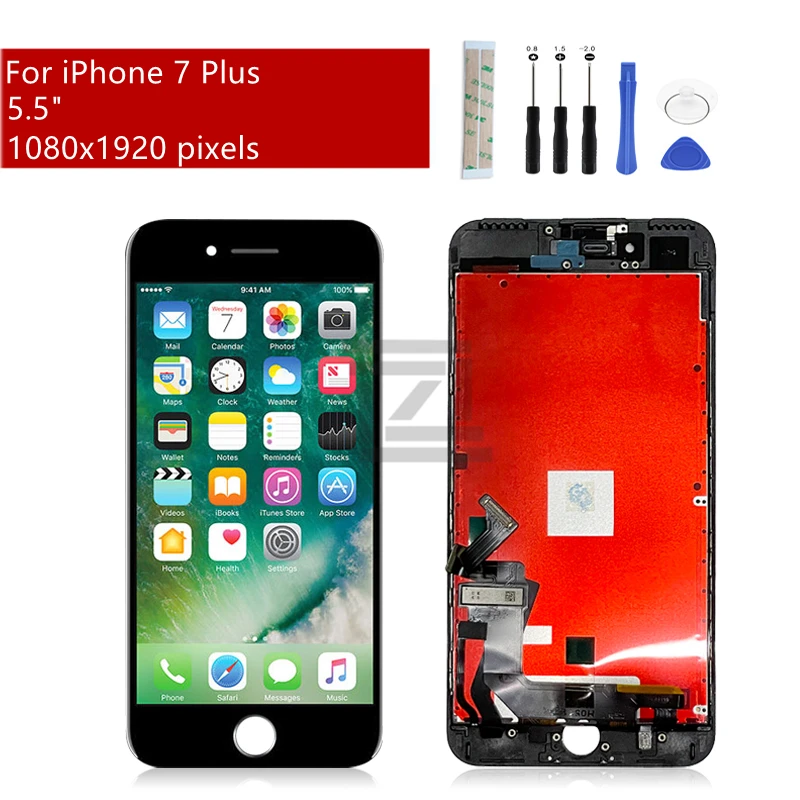 

ЖК-дисплей для IPhone 7 Plus с сенсорным экраном и дигитайзером в сборе для Iphone 7 +, 3D ЖК-экран, запасные части для ремонта, 5,5 дюйма